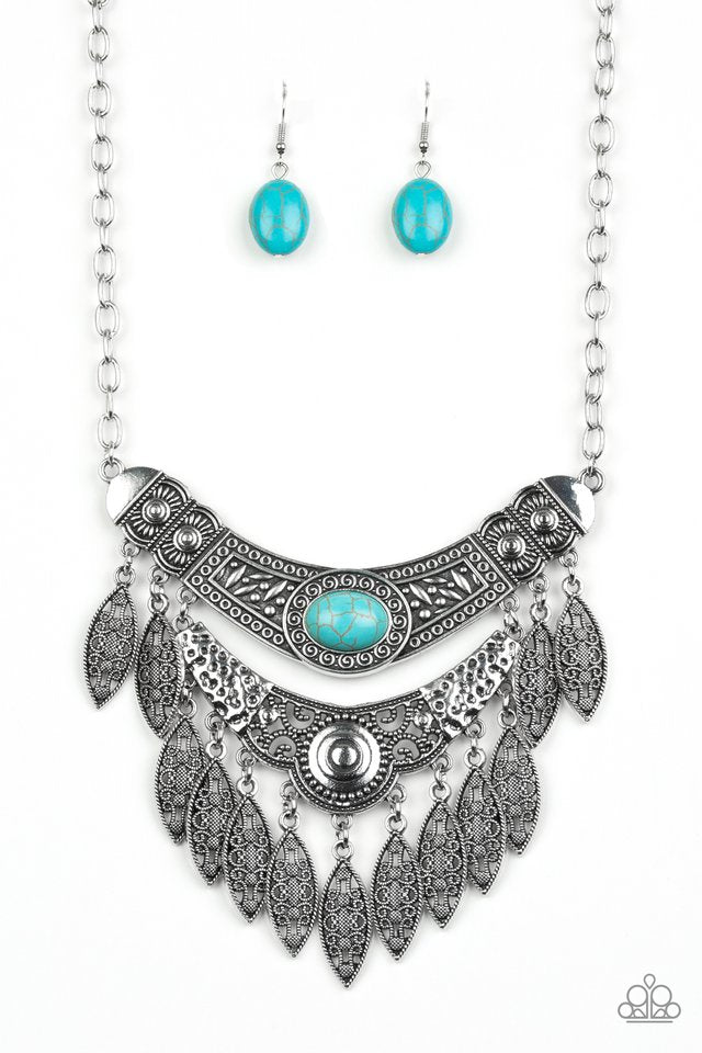 Island Queen - Blue Necklace - Paparazzi Accessories – Bedazzle Me ...