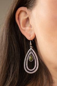 Drops of Color - Green Earrings - Paparazzi Accessories
