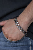 Leader Board - Black Mens Bracelet - Paparazzi Accessories
