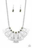 Terra Takeover - Green Necklace - Paparazzi Accessories