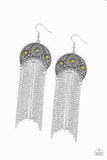 lunar-melody-yellow-earrings-paparazzi-accessories