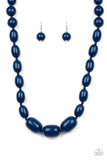 Poppin Popularity - Blue Necklace - Paparazzi Accessories