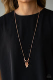Trendsetting Trinket - Copper Necklace - Paparazzi Accessories