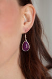 Shop Til You TEARDROP - Purple Necklace - Paparazzi Accessories