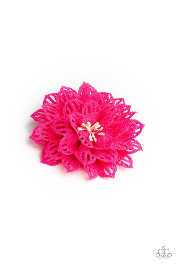 yes-i-tropicana-pink-hair-clip-paparazzi-accessories