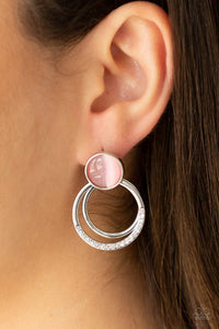 glow-roll-pink-post-earrings-paparazzi-accessories