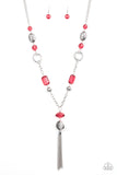 Ever Enchanting - Red Necklace - Paparazzi Accessories