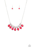 Environmental Impact - Red Necklace - Paparazzi Accessories