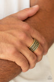 Tycoon Tribe - Brass Ring - Paparazzi Accessories