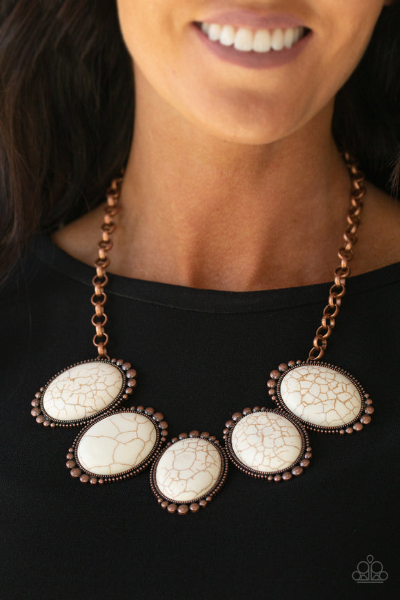 Prairie Goddess - Copper Necklace - Paparazzi Accessories