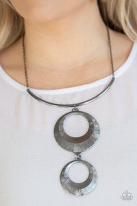 Egyptian Eclipse - Black Necklace - Paparazzi Accessories
