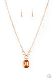 queen-bling-copper-necklace-paparazzi-accessories