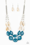 Seacoast Sunset - Blue Necklace - Paparazzi Accessories
