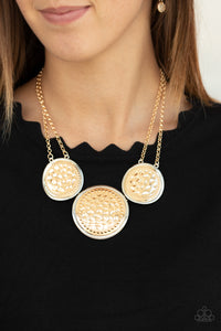 Gladiator Glam - Gold Necklace - Paparazzi Accessories
