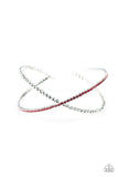 Chicly Crisscrossed - Red Bracelet - Paparazzi Accessories