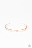 Dainty Dazzle - Rose Gold Bracelet - Paparazzi Accessories