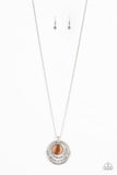 A Diamond A Day - Orange Necklace - Paparazzi Accessories - Bedazzle Me Pretty Mobile Fashion Boutique