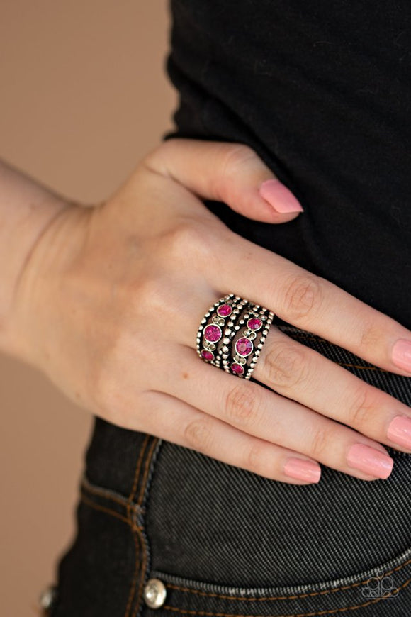 prismatic-powerhouse-pink-ring-paparazzi-accessories