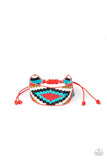 Beautifully Badlands - Red Bracelet - Paparazzi Accessories