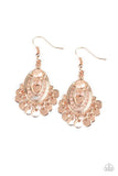 Chime Chic - Rose Gold Earrings - Paparazzi Accessories