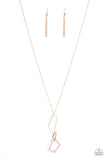 Shapely Silhouettes - Copper Necklace - Paparazzi Accessories