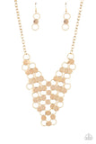 Net Result - Gold Necklace - Paparazzi Accessories