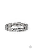 Hammered Harmony - Black Bracelet - Paparazzi Accessories