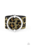 Asking FUR Trouble - Green Bracelet - Paparazzi Accessories