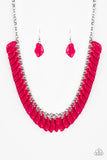 Super Bloom - Pink Necklace - Paparazzi Accessories