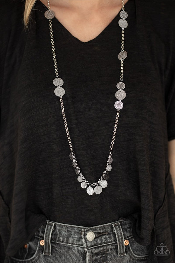 Trailblazing Trinket - Silver Necklace - Paparazzi Accessories