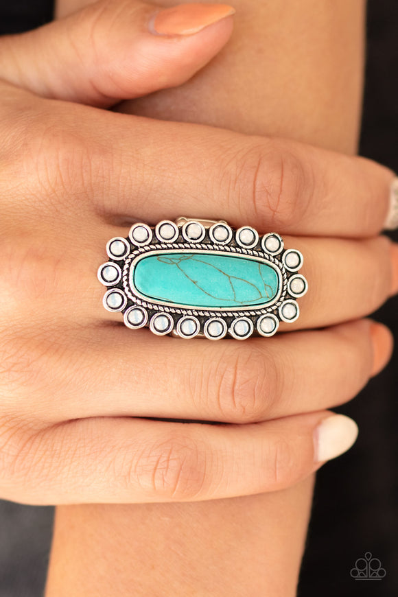 Mystic Oasis - Blue Ring - Paparazzi Accessories