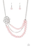 Fabulously Floral - Pink Necklace - Paparazzi Accessories