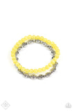 Dewy Dandelions - Yellow Bracelet - Paparazzi Accessories