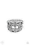 Crazy About Daisies - Silver Ring - Paparazzi Accessories