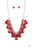 Endless Effervescence - Red Necklace - Paparazzi Accessories