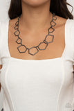 Full Frame Fashion - Black Necklace - Paparazzi Accessories