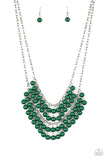 Bubbly Boardwalk - Green Necklace - Paparazzi Accessories