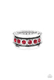 Dauntless Shine - Red Ring - Paparazzi Accessories