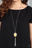 Nomadic Dramatics - Yellow Necklace - Paparazzi Accessories