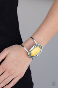 Desert Aura - Yellow Bracelet - Paparazzi Accessories
