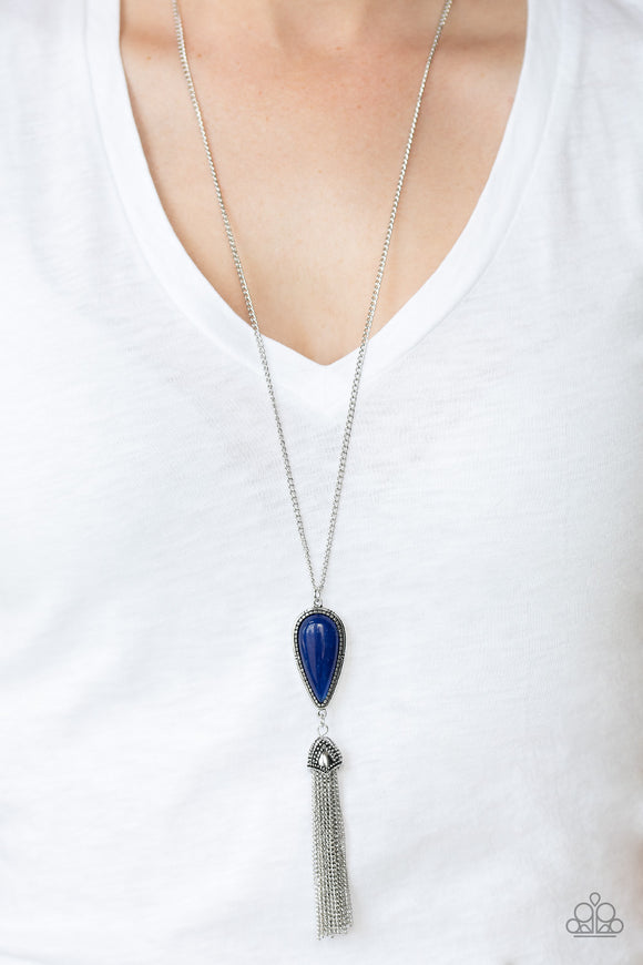 Zen Generation - Blue Necklace - Paparazzi Accessories