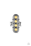 Terra Trinket - Yellow Ring - Paparazzi Accessories