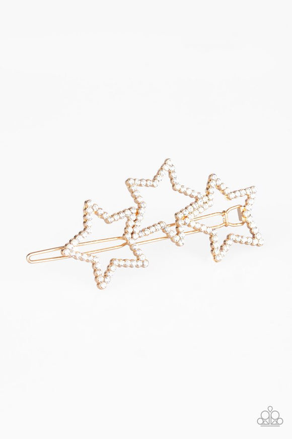 thank-my-lucky-stars-gold-hair-clip-paparazzi-accessories