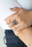 Imperial Iridescence - Pink Ring - Paparazzi Accessories