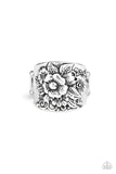 Tropical Bloom - Silver Ring - Paparazzi Accessories