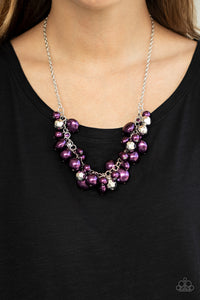 Battle of the Bombshells - Purple Necklace - Paparazzi Accessories