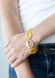 Retro Recharge - Yellow Bracelet - Paparazzi Accessories