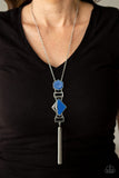 stripe-up-a-conversation-blue-necklace-paparazzi-accessories