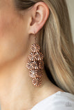 Star Spangled Shine - Copper Earrings - Paparazzi Accessories