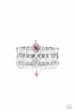 Triple Throne Twinkle - Pink Ring - Paparazzi Accessories